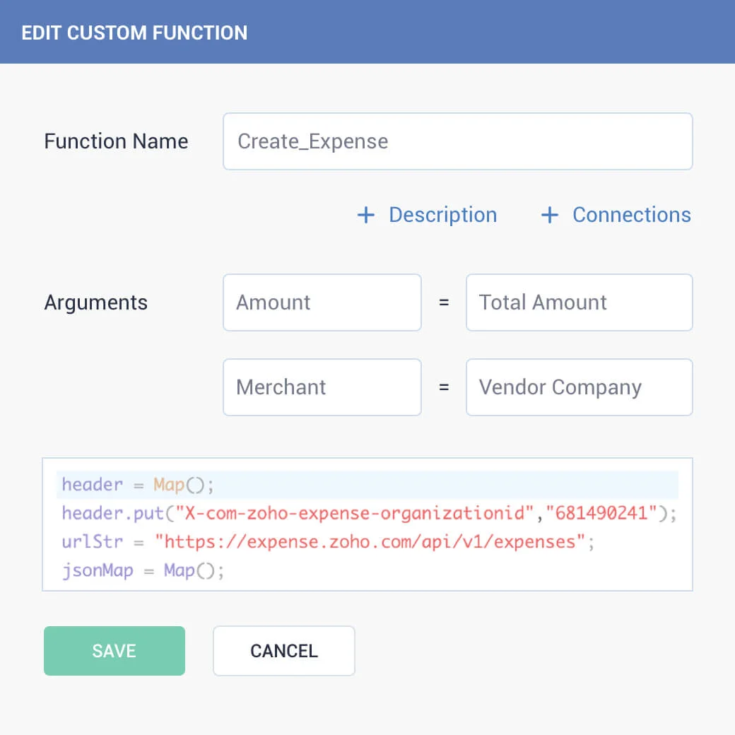 Custom functions