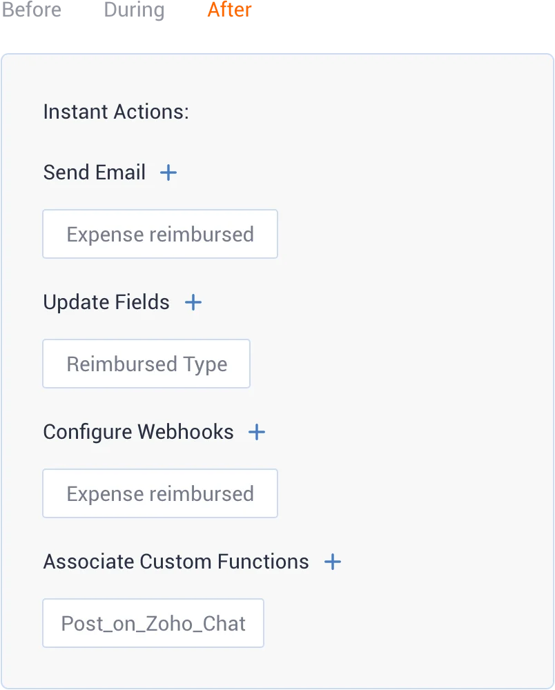 Automate actions