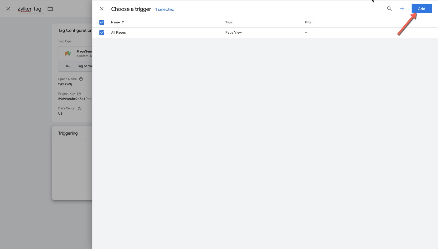How to install the Zoho PageSense code snippet on Zoho Sites