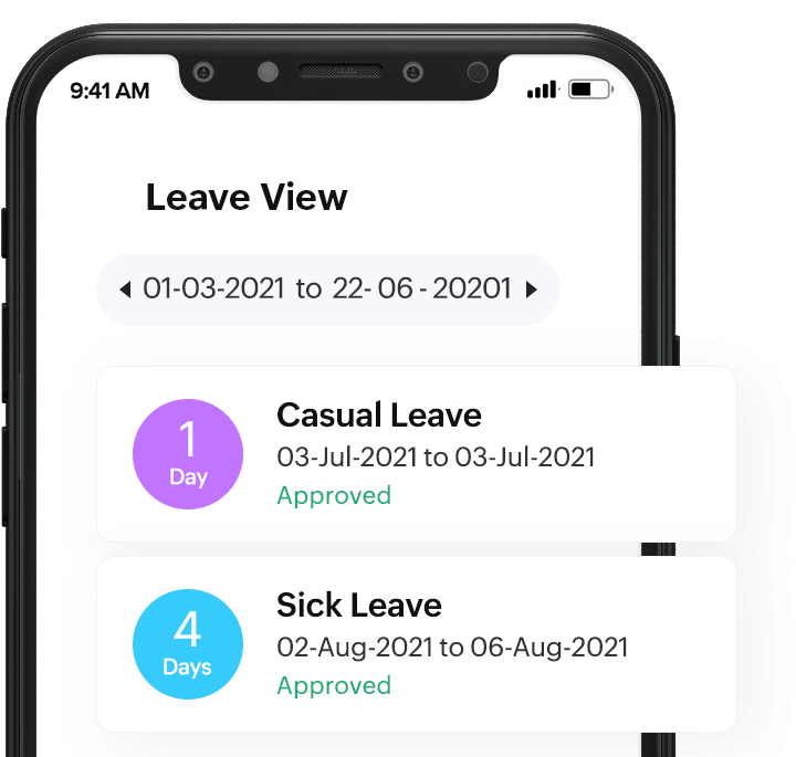 Track and apply for leave in a jiffy