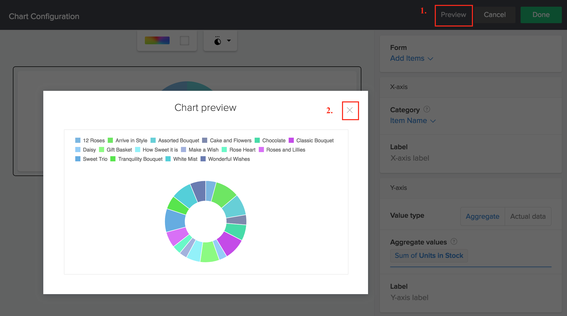 Configure Pie Chart Zoho Creator Help