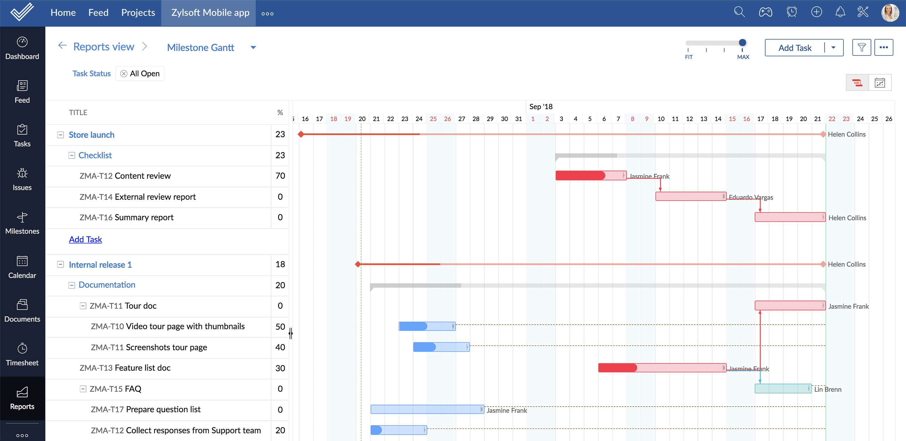 Critical Path Chart Template