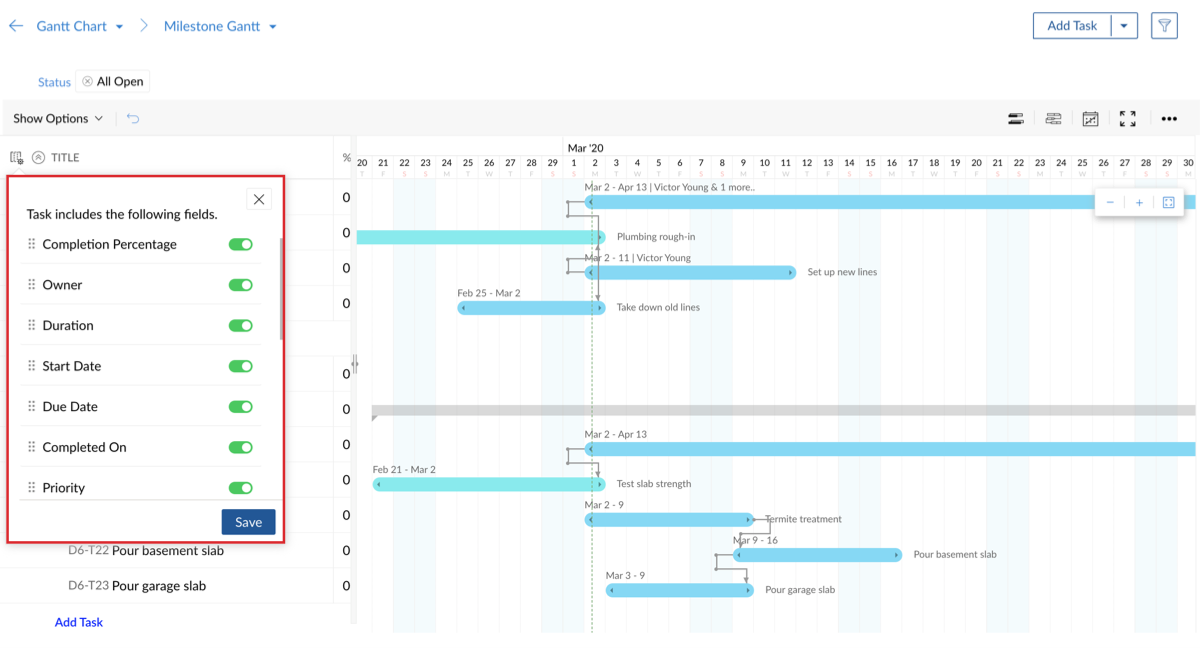 Gantt Chart Model