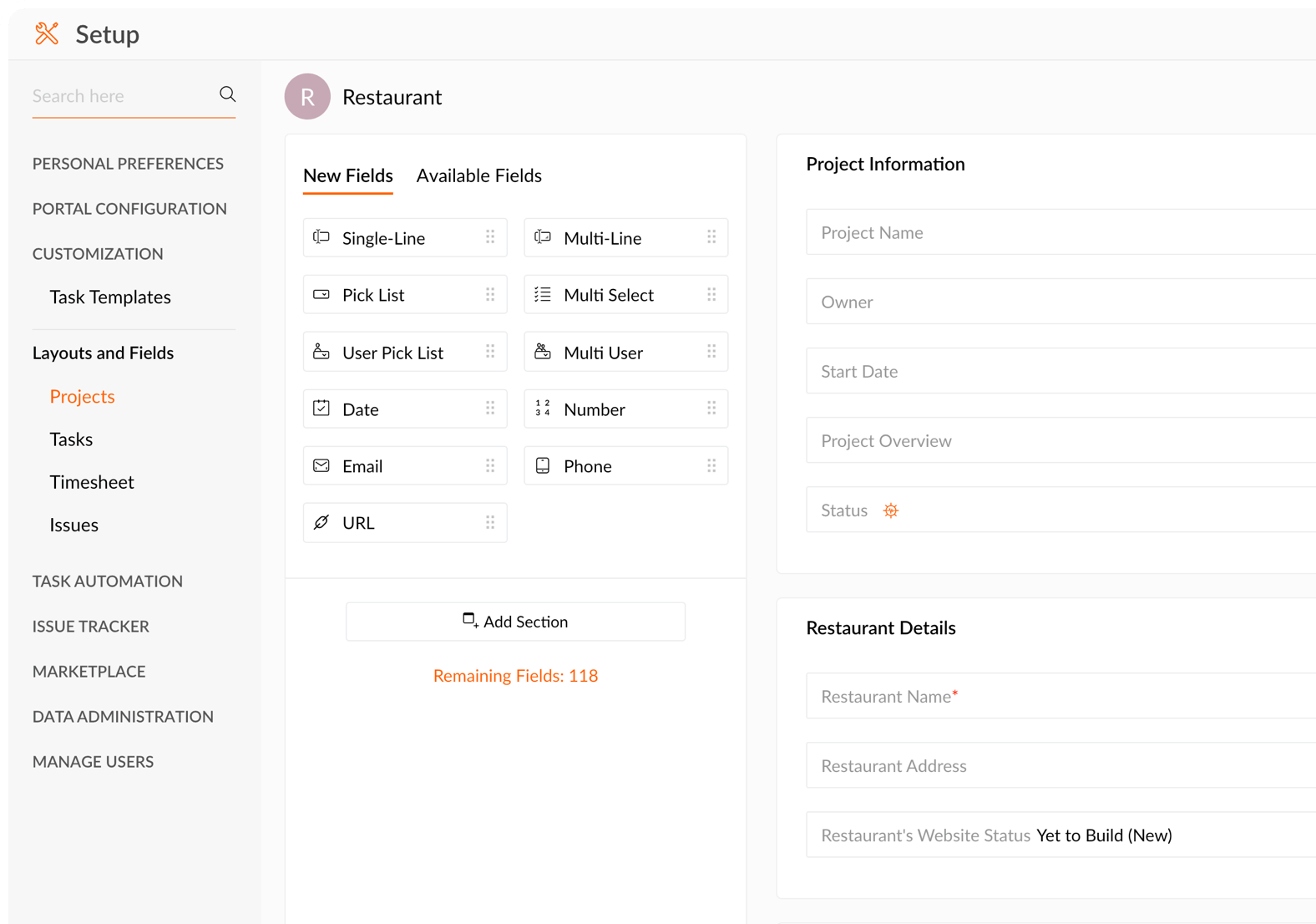 Gratis alternatief voor MS Project - Zoho Projects