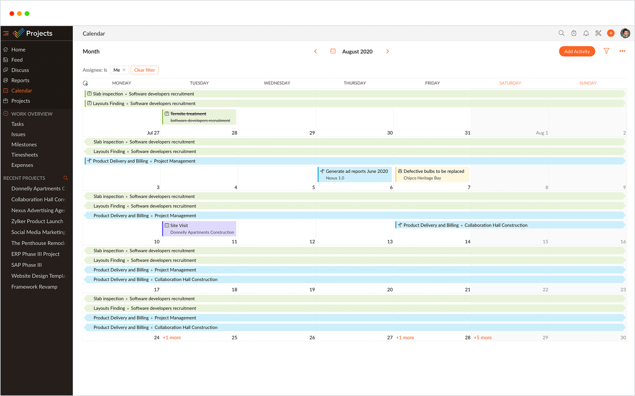 Calendar to add marketing events & meetings