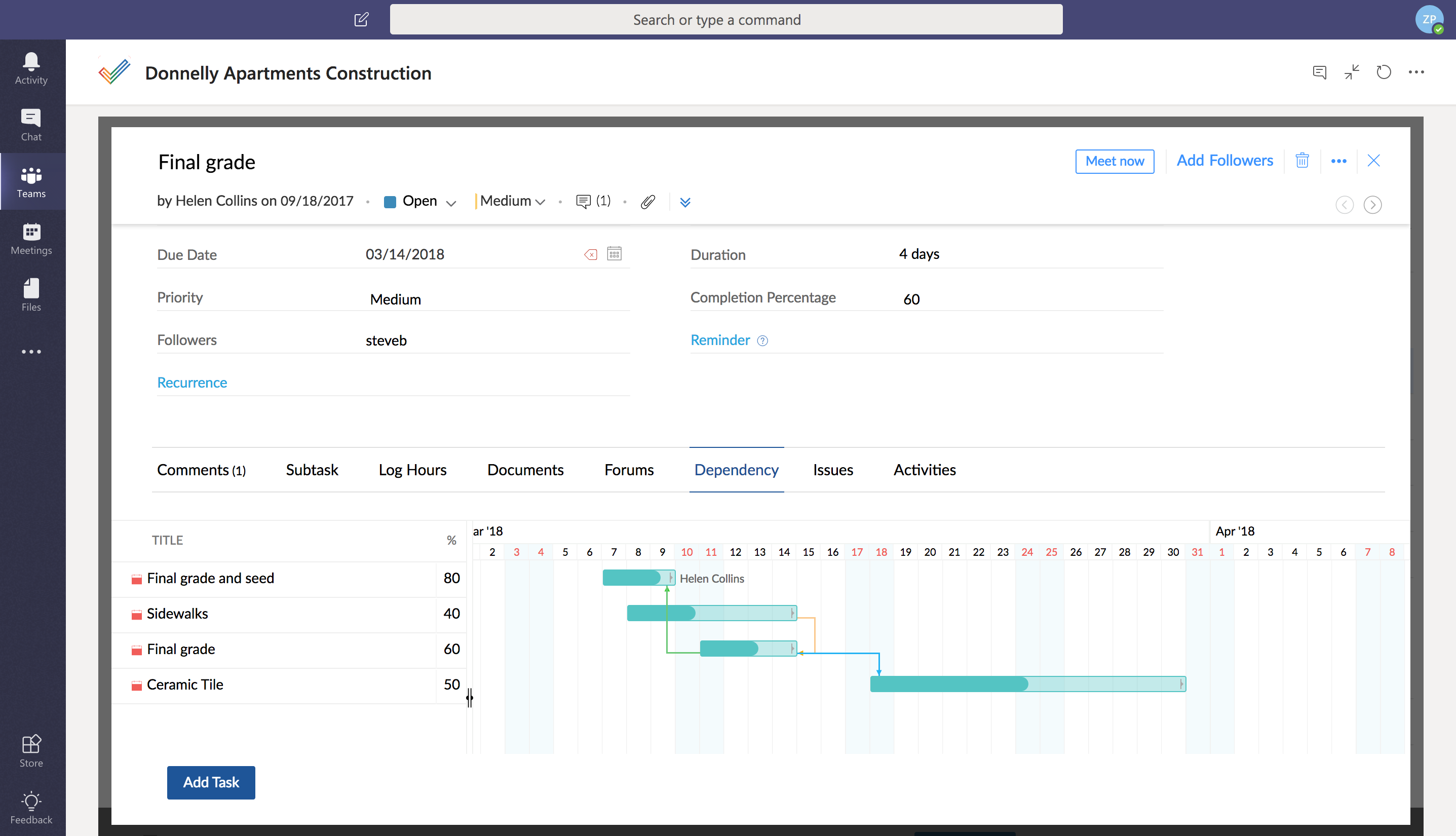 Gantt Chart Microsoft Teams