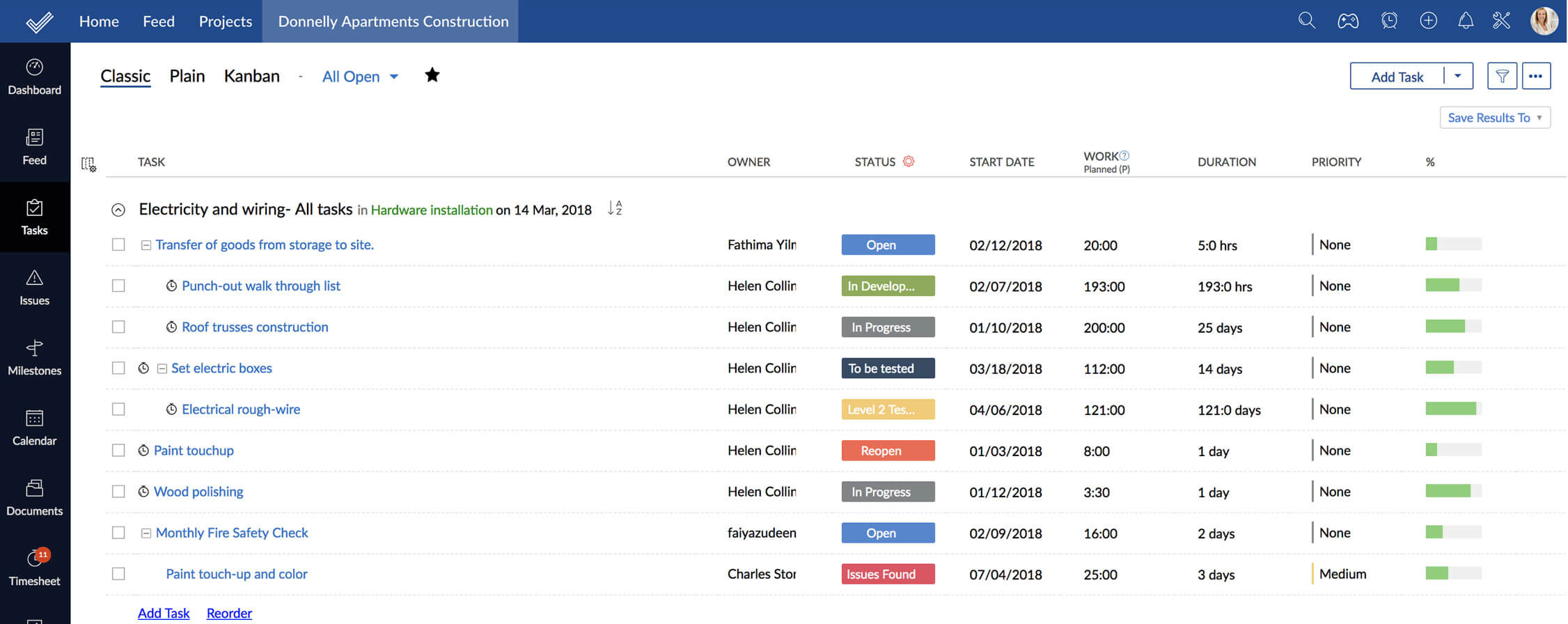 zoho projects tasks widget zoho projects tasks widget