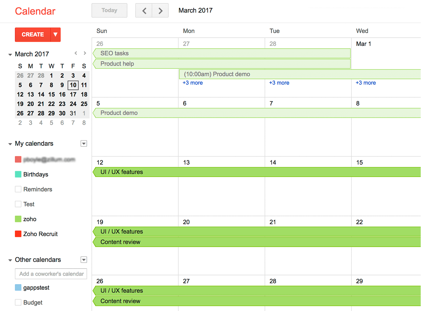 Tasks On Google Calendar App