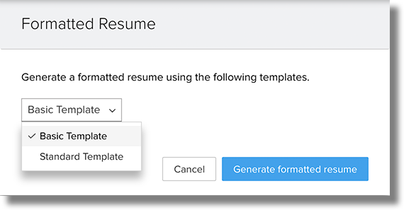 generate formatted resume online help zoho recruit generate resumes