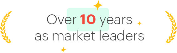 over 10 years as market leaders