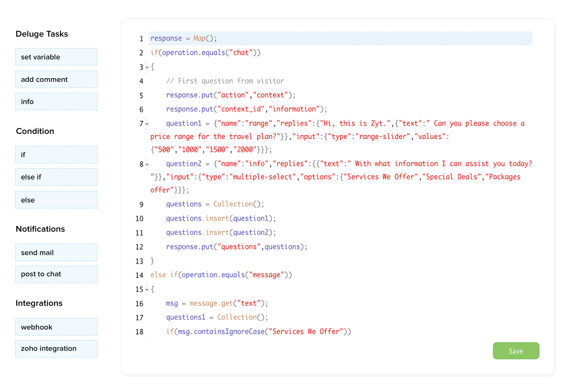 ZOHO ZOBOT Implementation Service