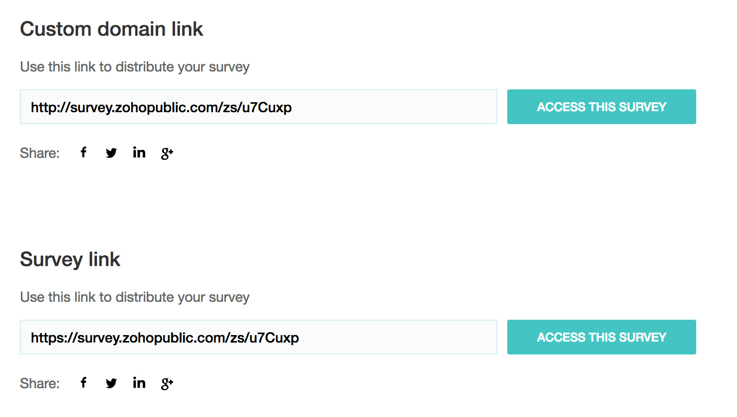 Setup custom domain in Zoho Survey