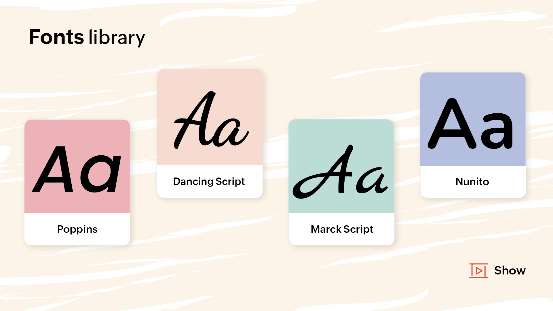 font library image