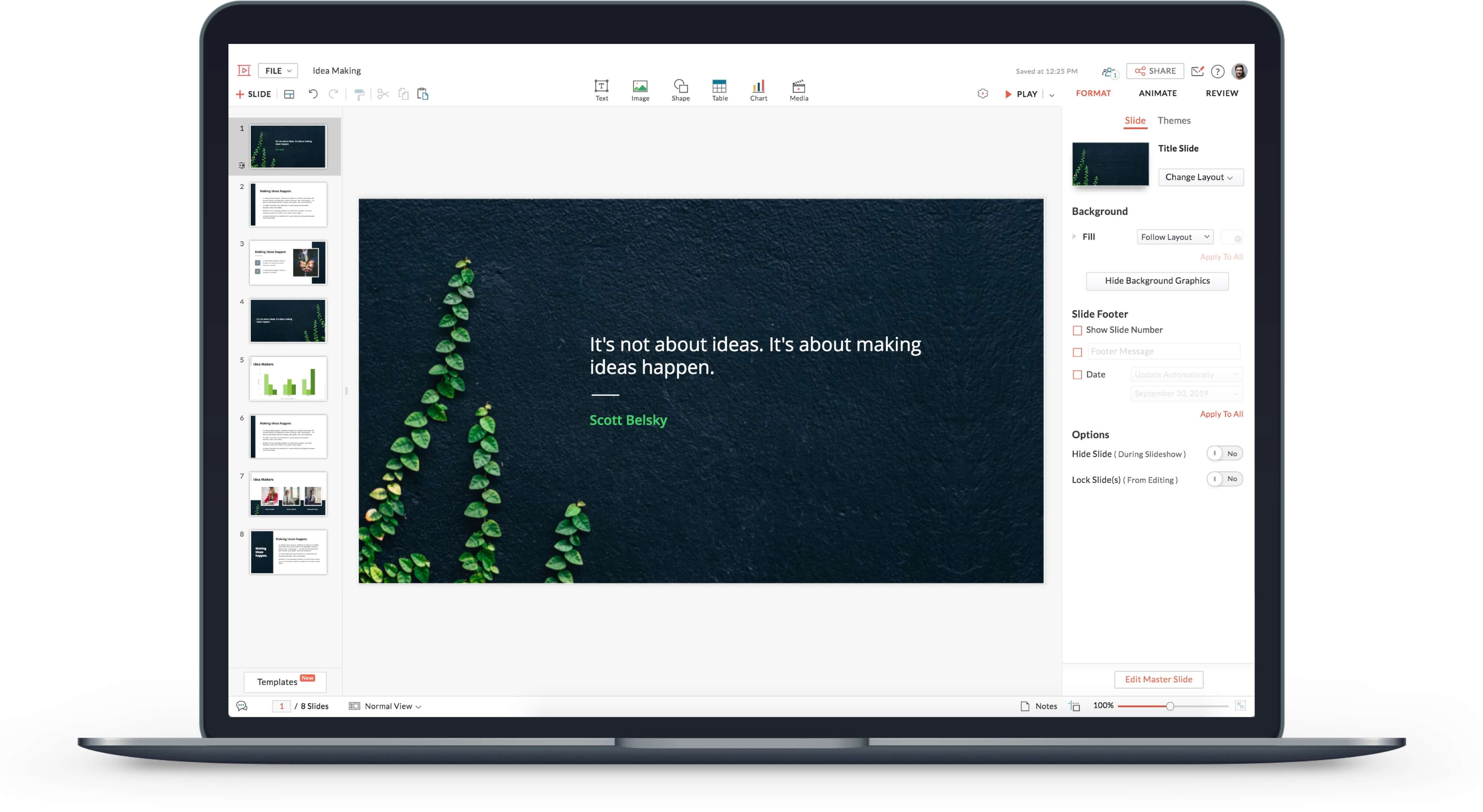 Online Presentation Software Create Edit Slides Online Zoho Show