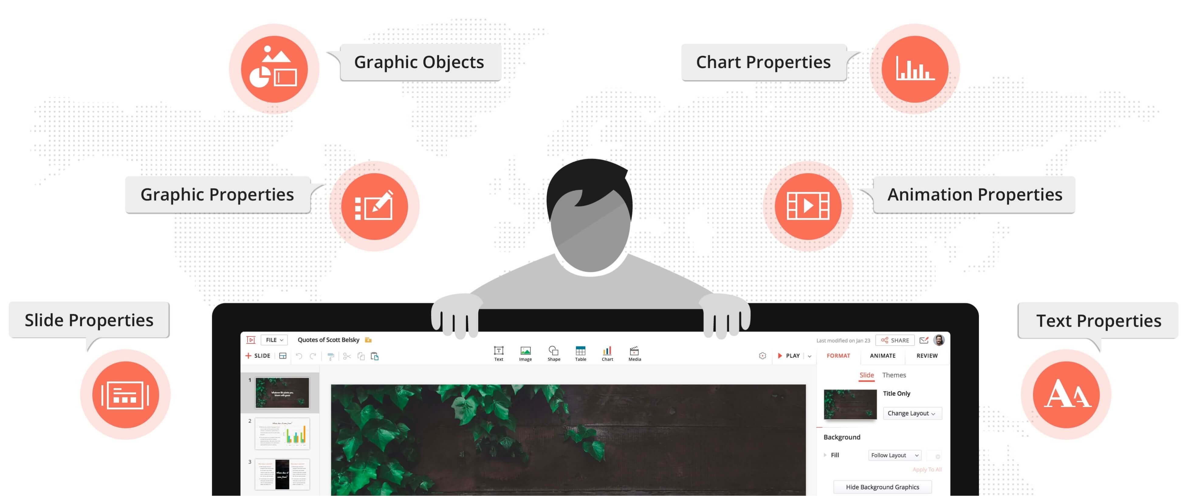 Powerpoint対応 オンラインでpptファイルを開く Zoho Show