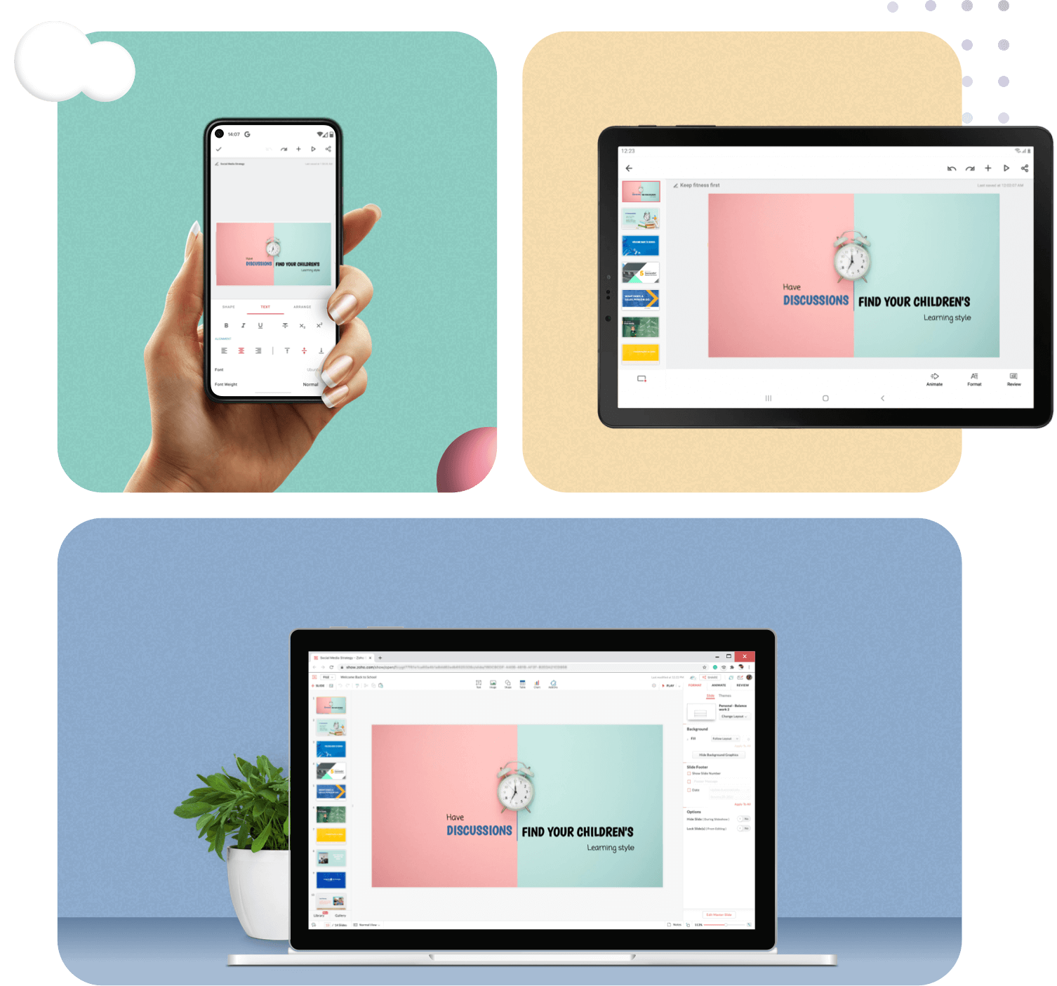 Android向け無料プレゼンテーションアプリの決定版 スライドの作成 コラボレーション 共有 Zoho Show Android向け無料プレゼンテーションアプリの決定版 スライドの作成 コラボレーション 共有 Zoho Show