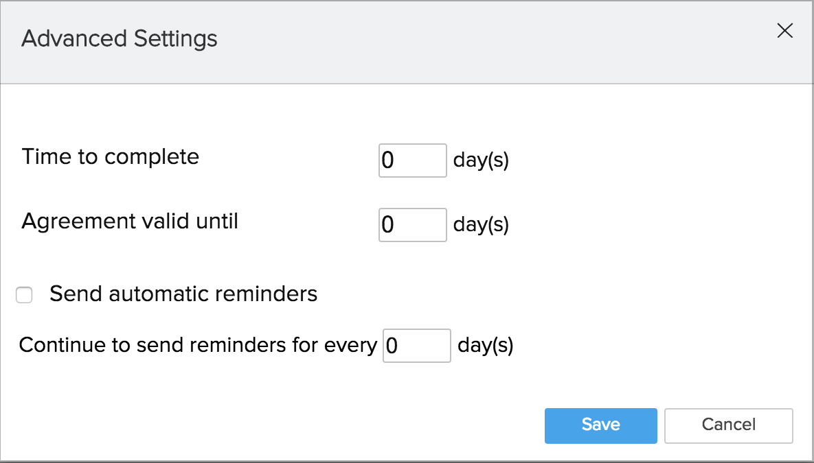 More Settings options