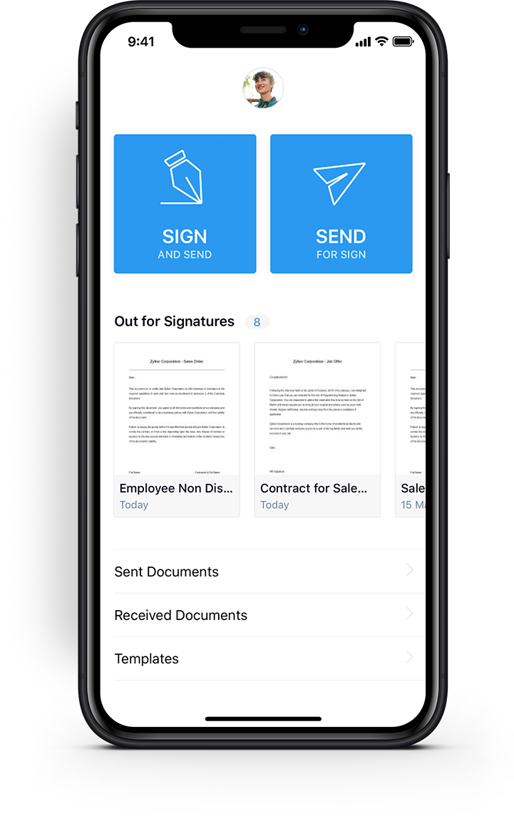 sign document app iphone