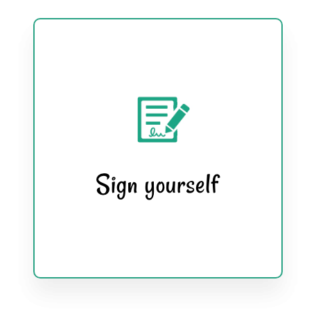 sign yourself