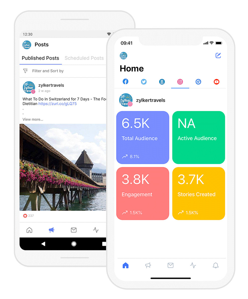 ビジネス向けinstagram管理ツール Zoho Social