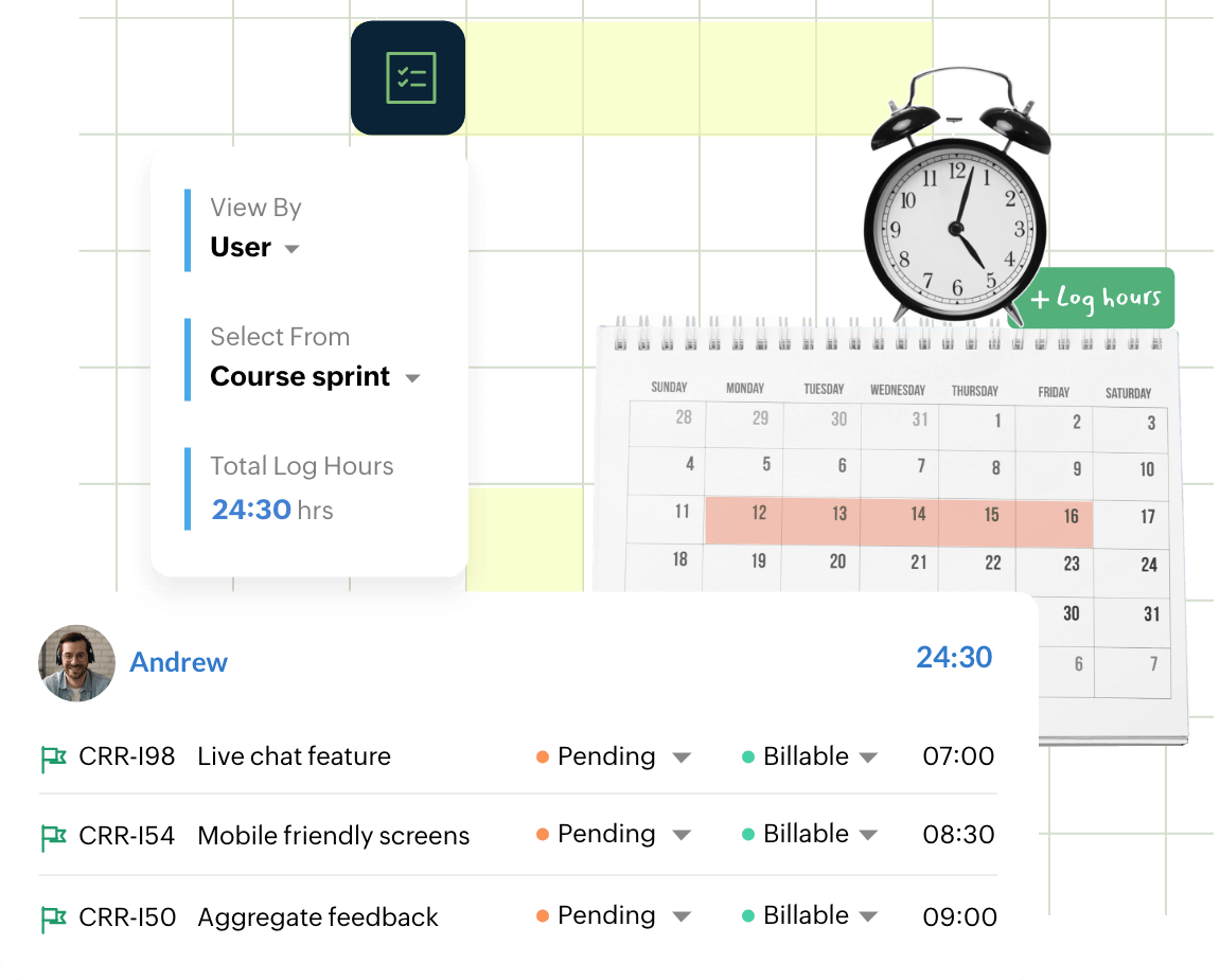Timesheets Zoho Sprints