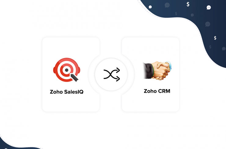 Zoho SalesIQ integrated with Zoho CRM