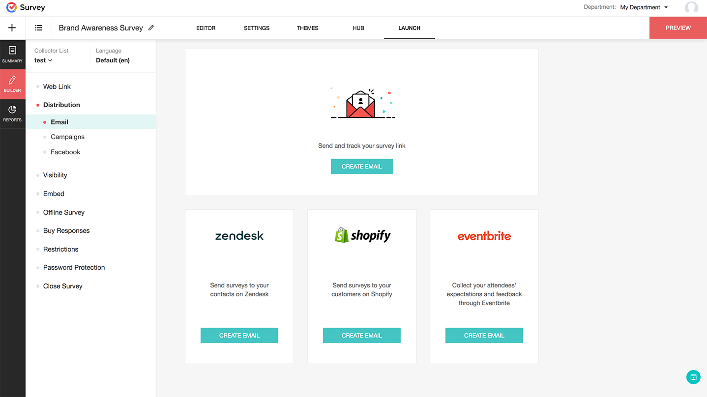 Distribution Emails, Campaigns and Facebook Zoho Survey Help