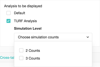 Custom report TURF analysis