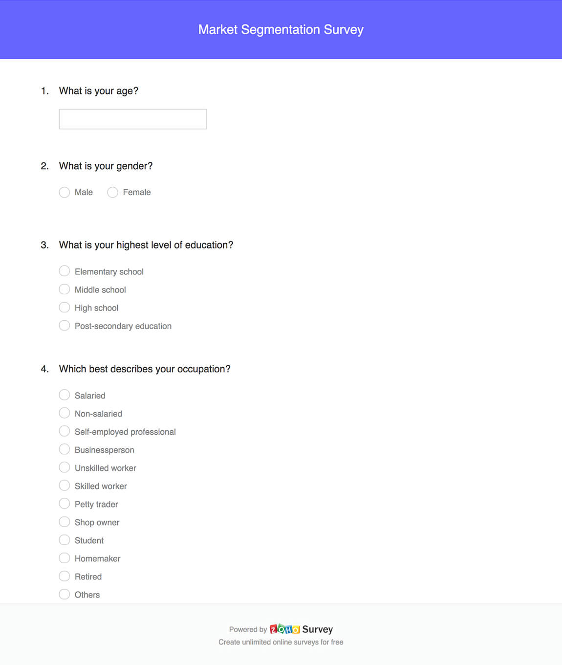 Taste Test Survey Template from www.zohowebstatic.com