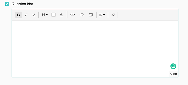 Adicionar dica de pergunta de pesquisa