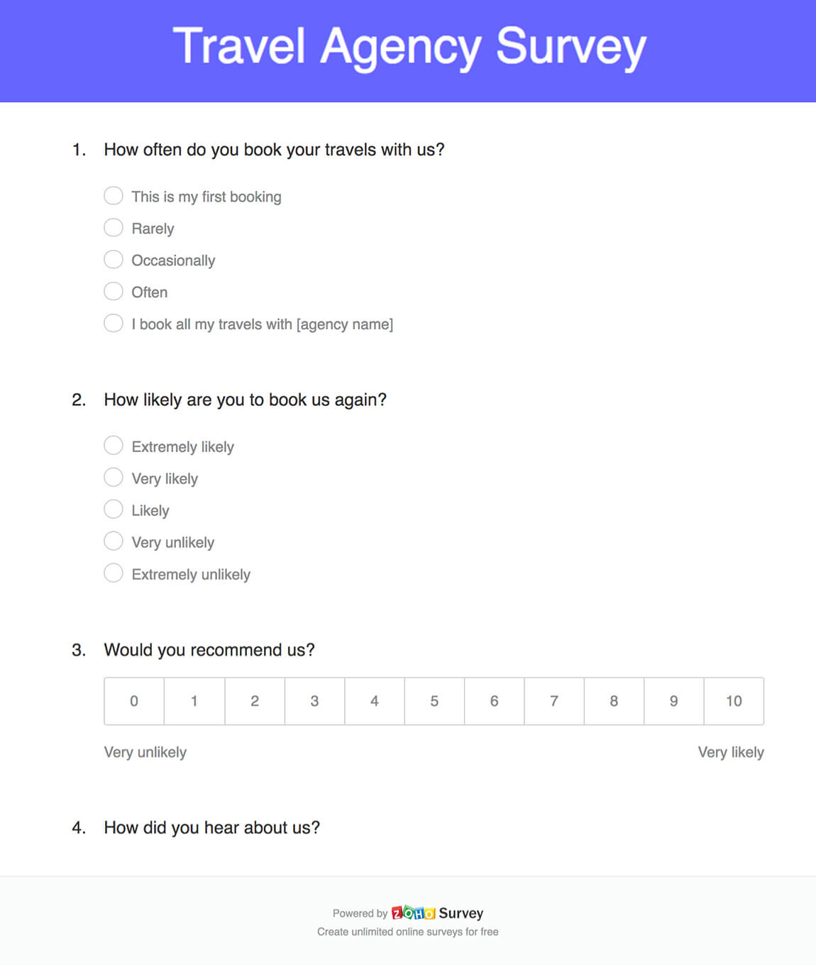 travel agent consultation form