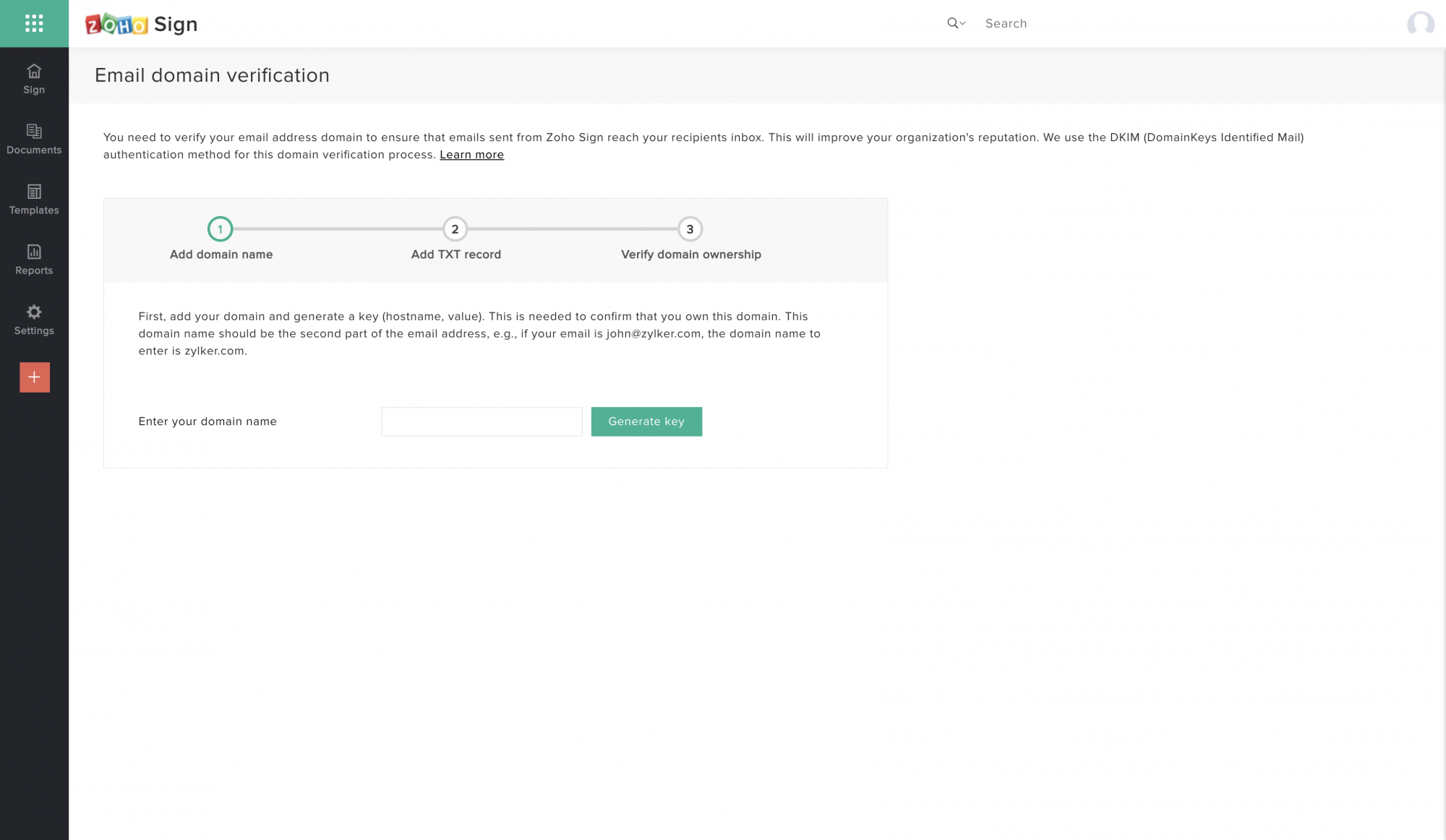 Zoho Sign Email Domain Dkim Verification Images, Photos, Reviews