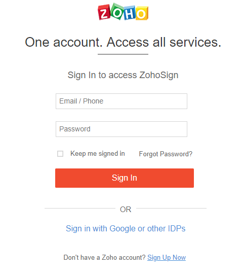 Zoho Sign - Microsoft Office 365 Integration