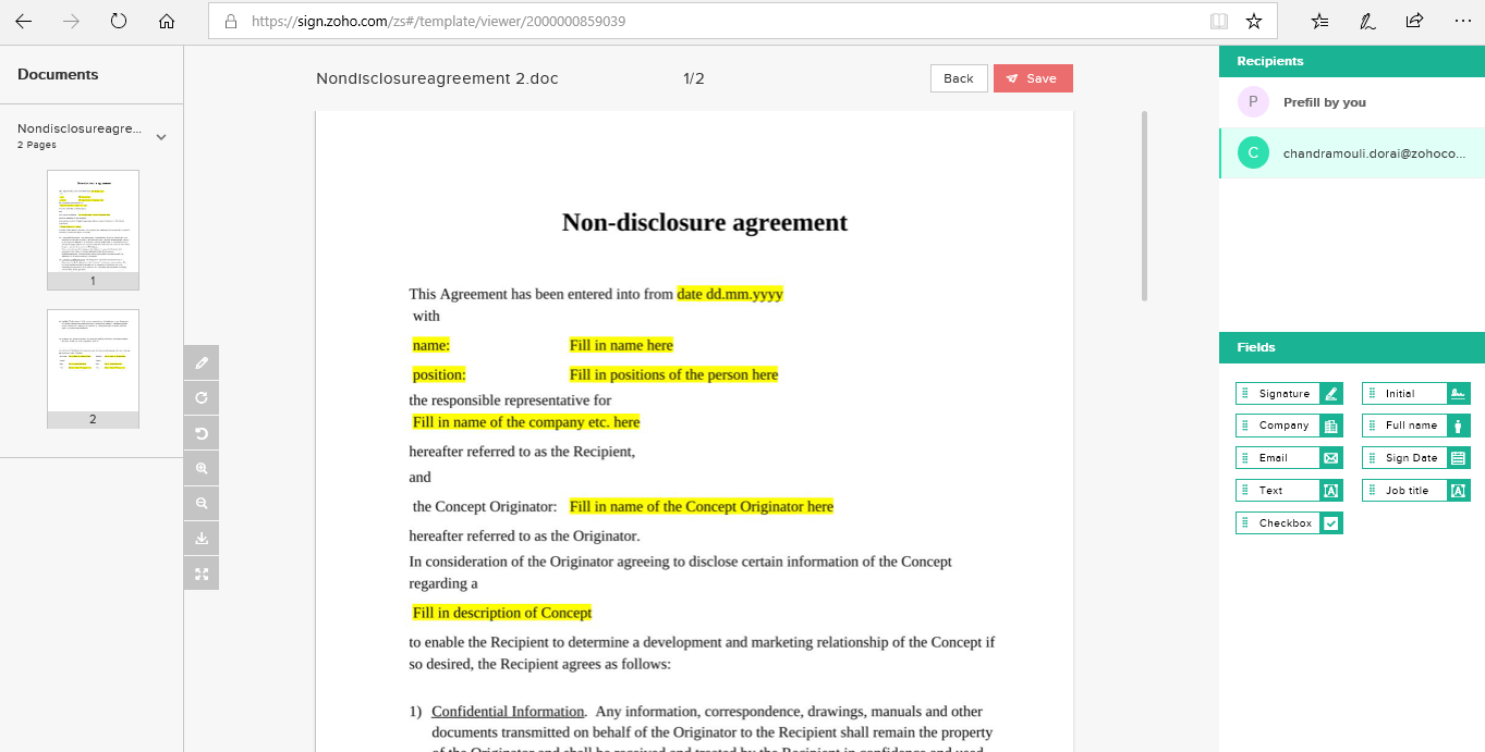 Zoho Sign Templates Zoho CRM flexible-templates-for-zoho-documents
