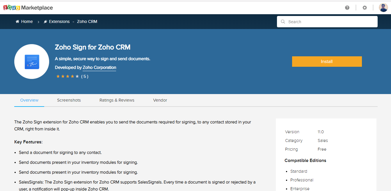 Sign In Zoho Crm