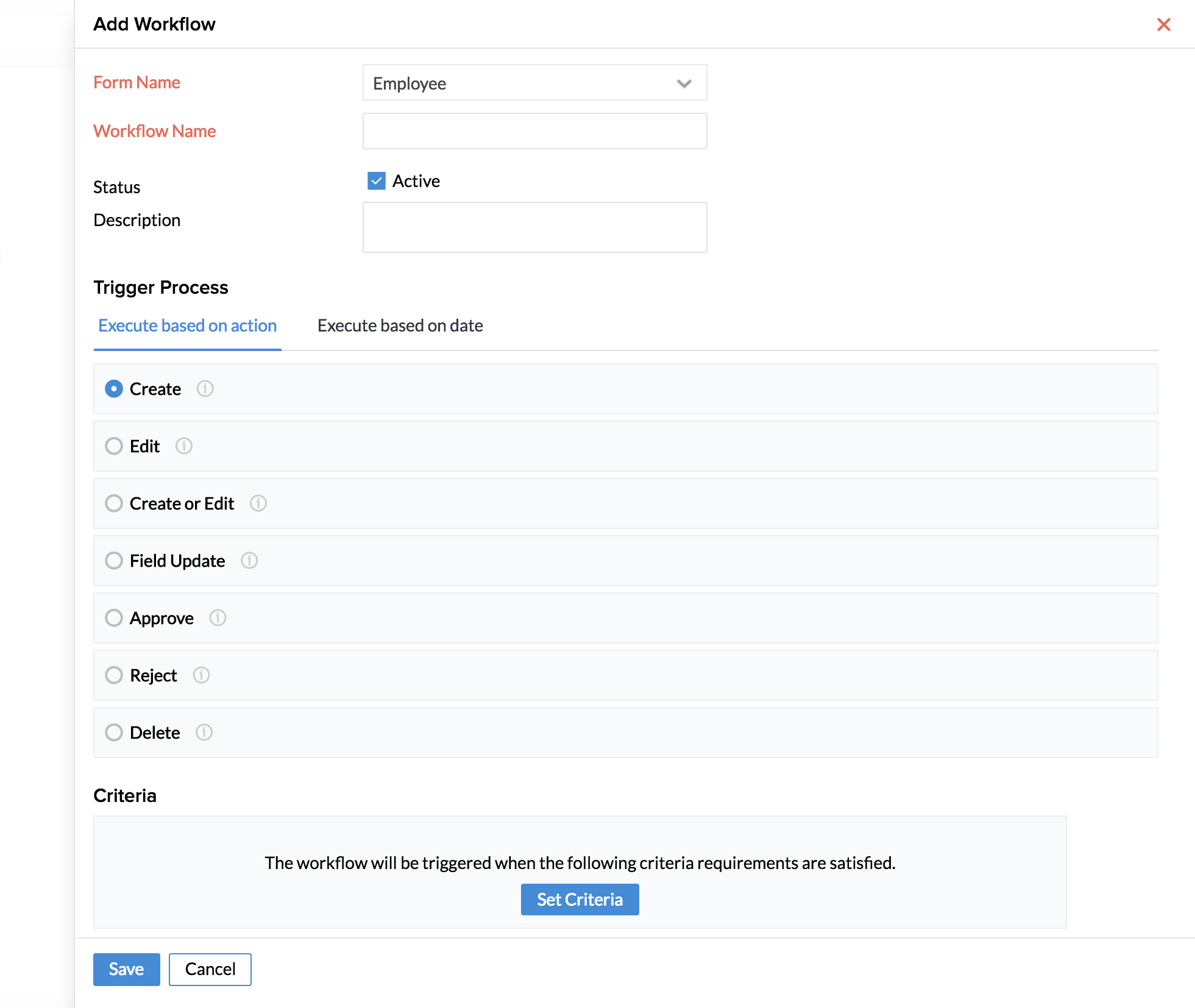 Automation & Workflow Zoho People