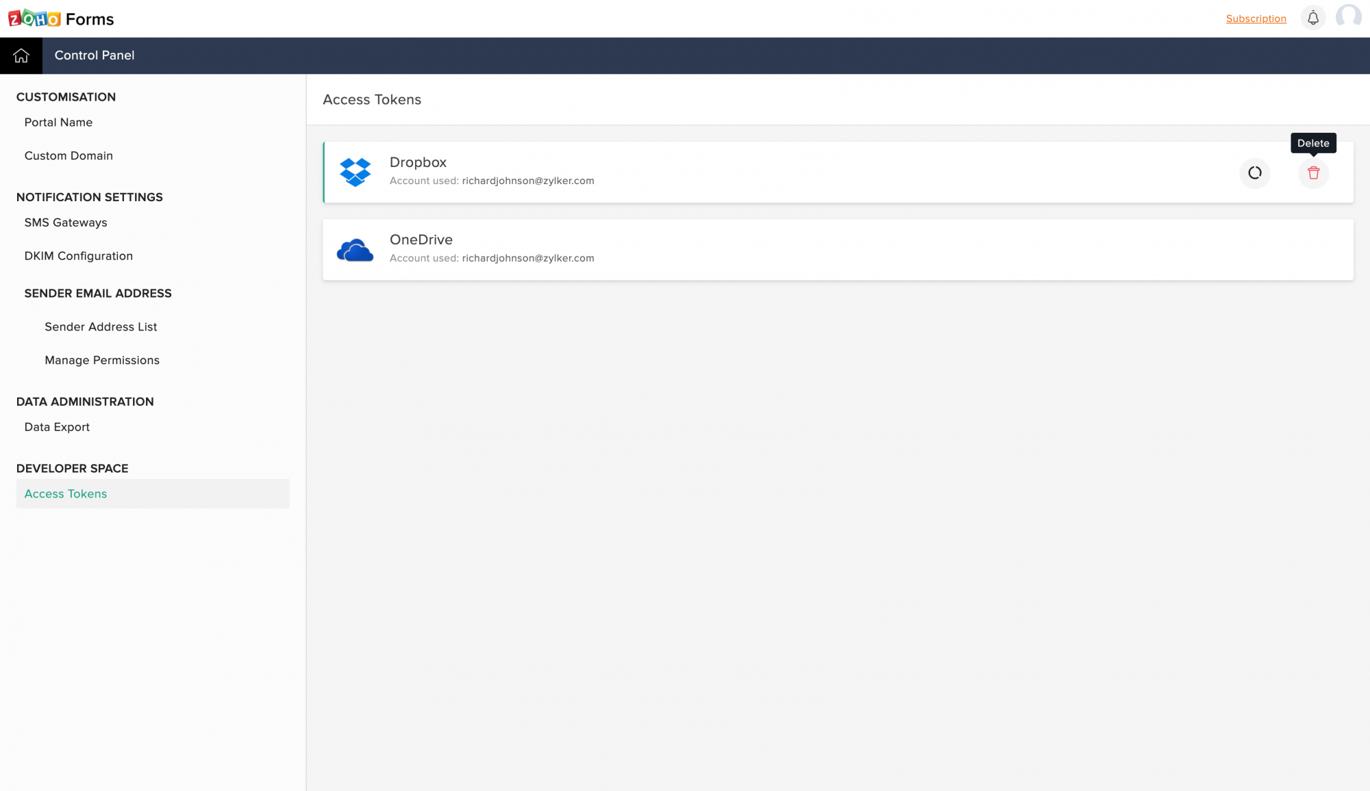 Revoke Access Token