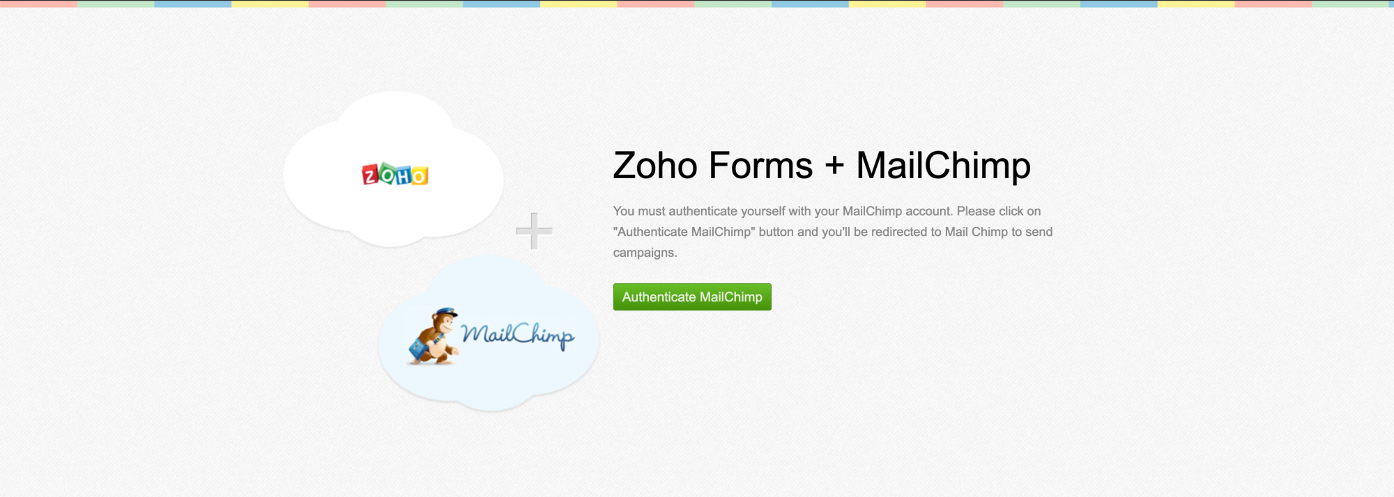 Authenticate MailChimp