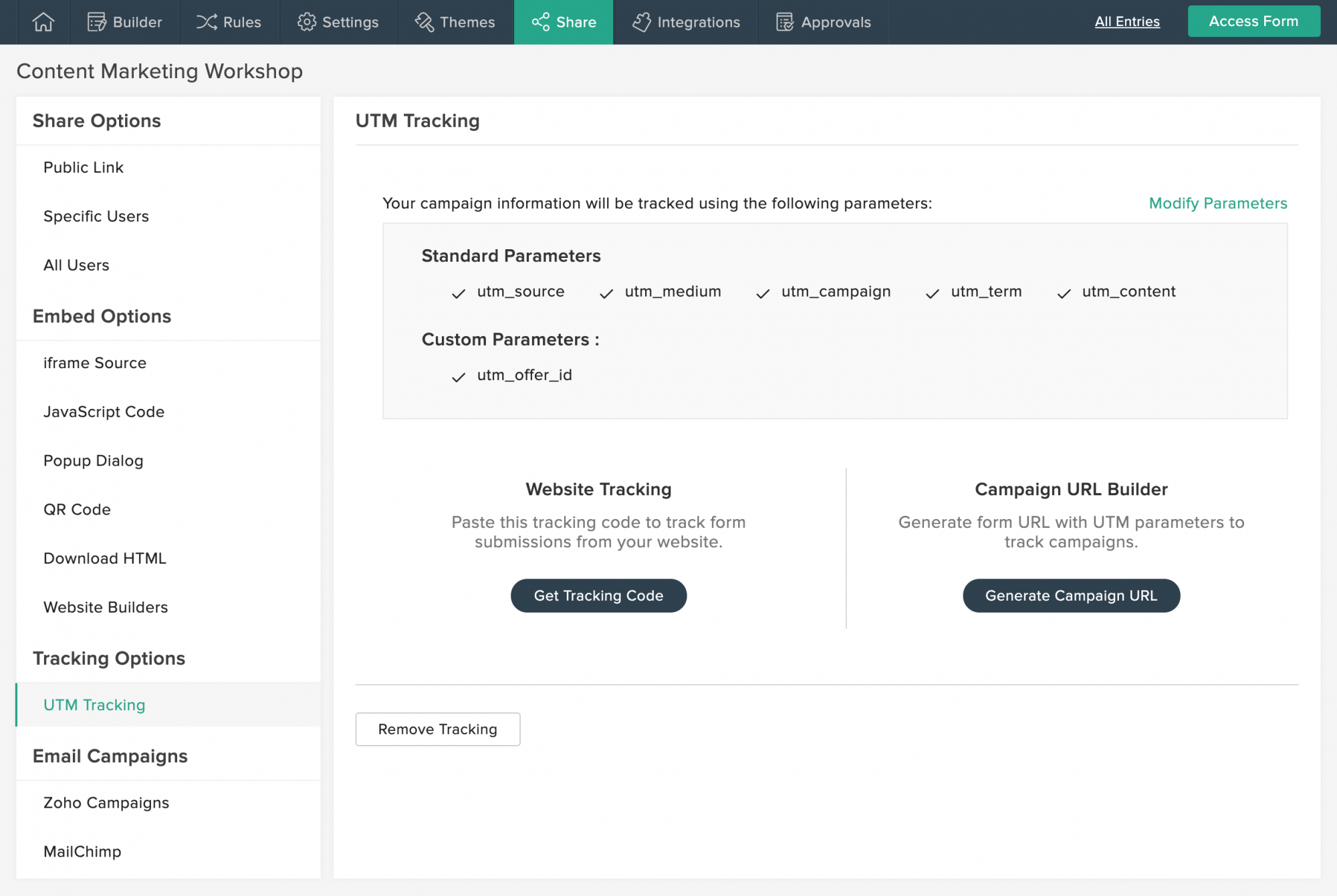 Utm Tracking Zoho Forms User Guide