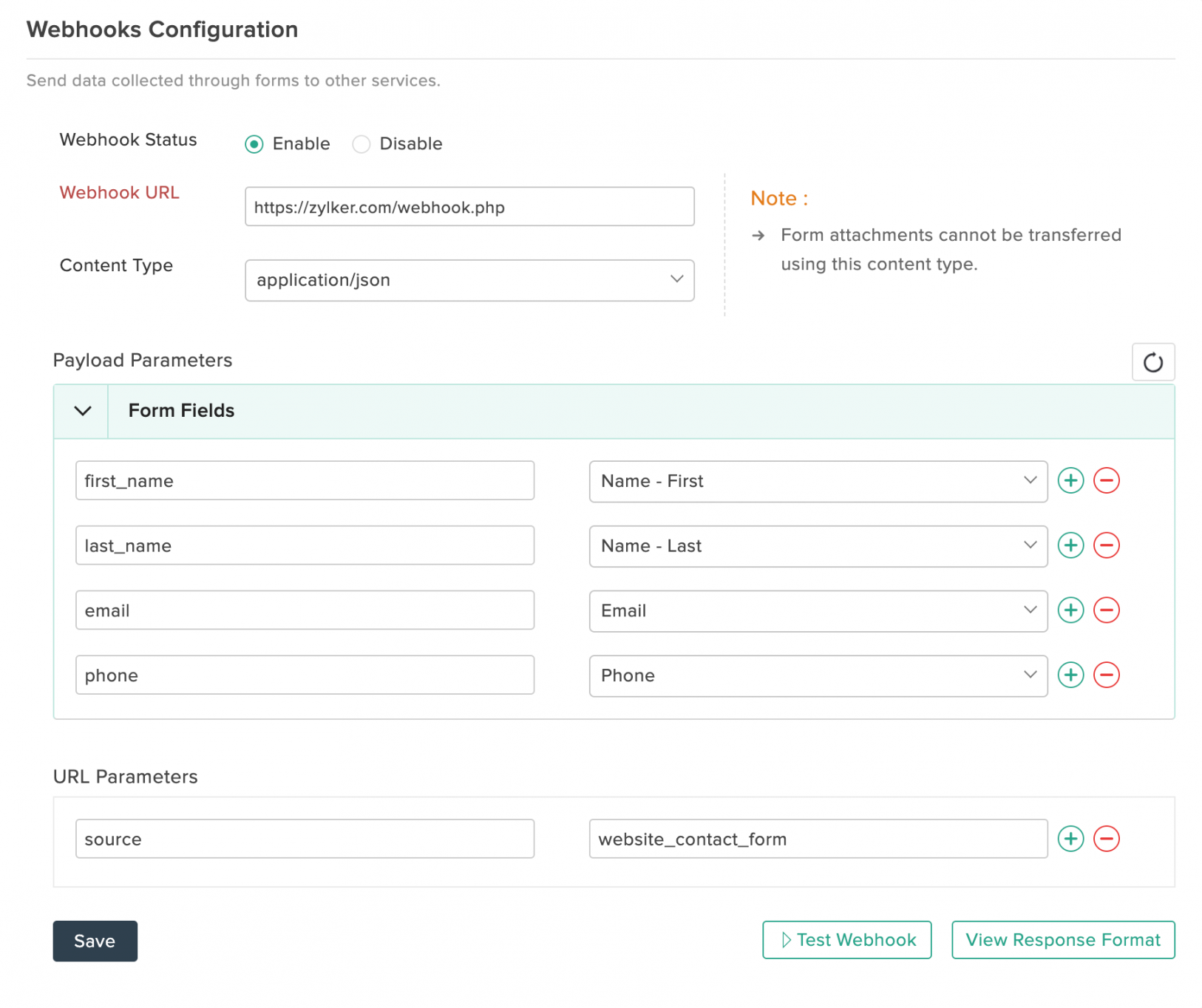 Webhook Integration Setup