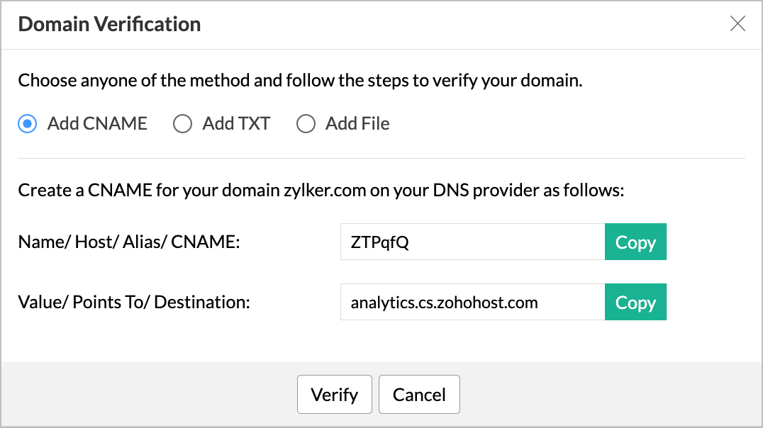 Setting up White Label Solutions l Zoho Analytics Help