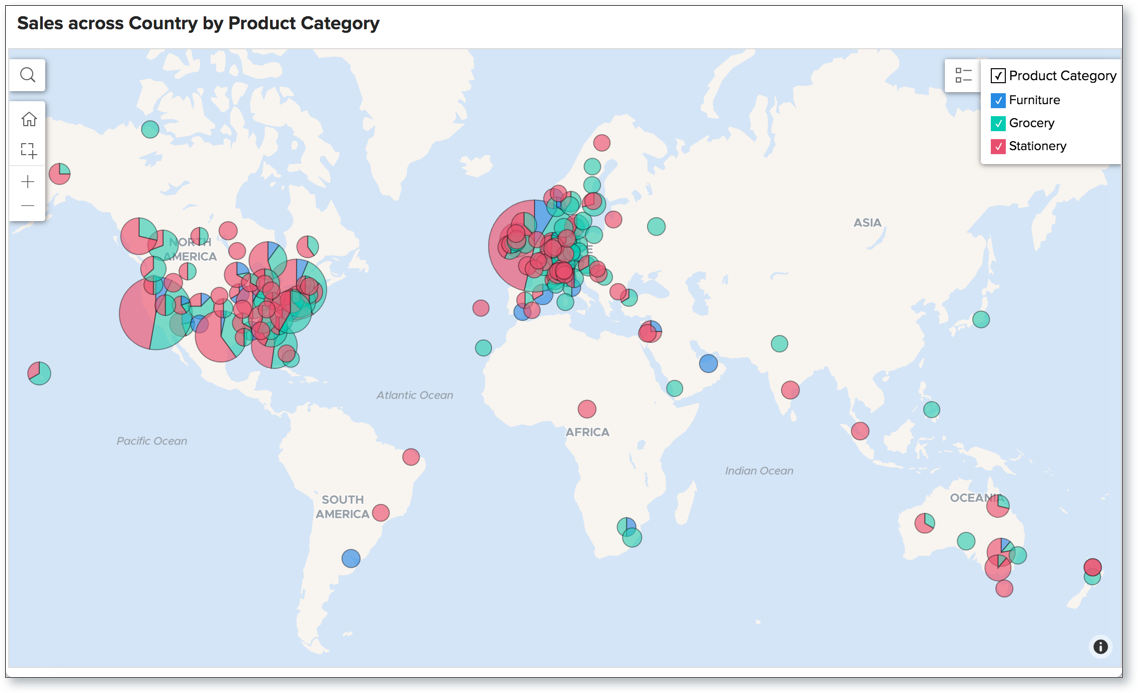 World Map Bubble Chart