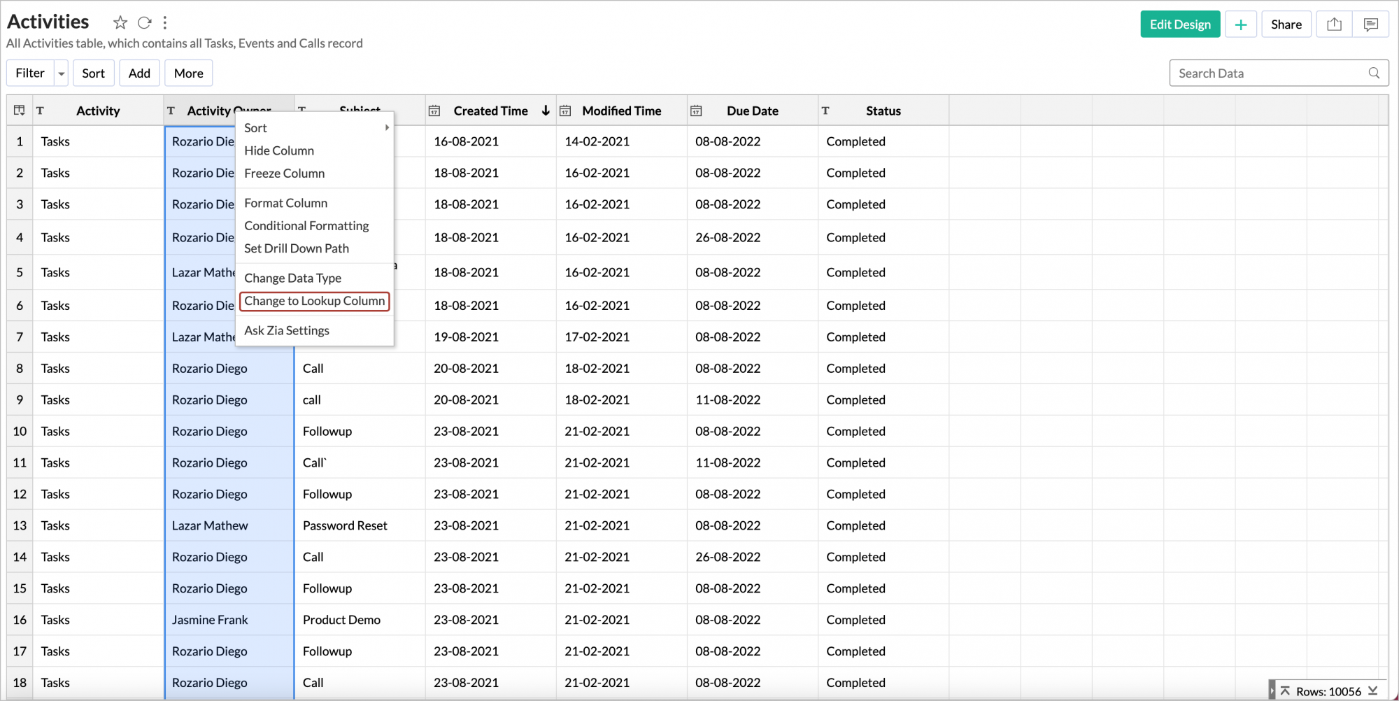 Query Tables l Zoho Analytics Help