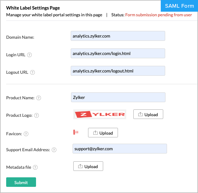 Setting up White Label Solutions l Zoho Analytics Help