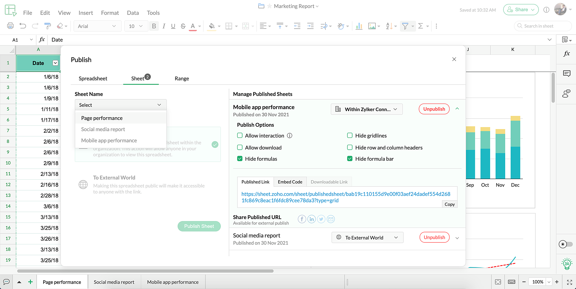 What's new in Zoho Sheet