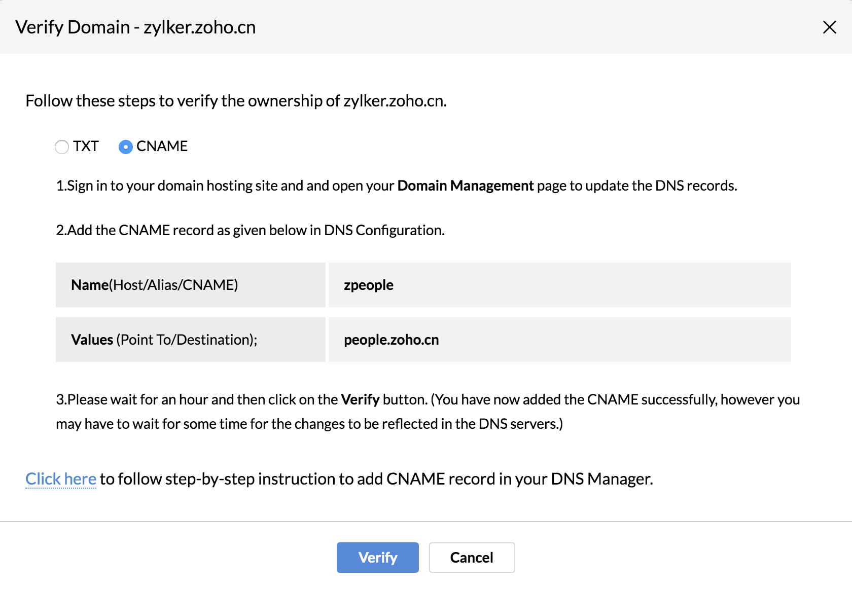 Organization Settings Zoho People