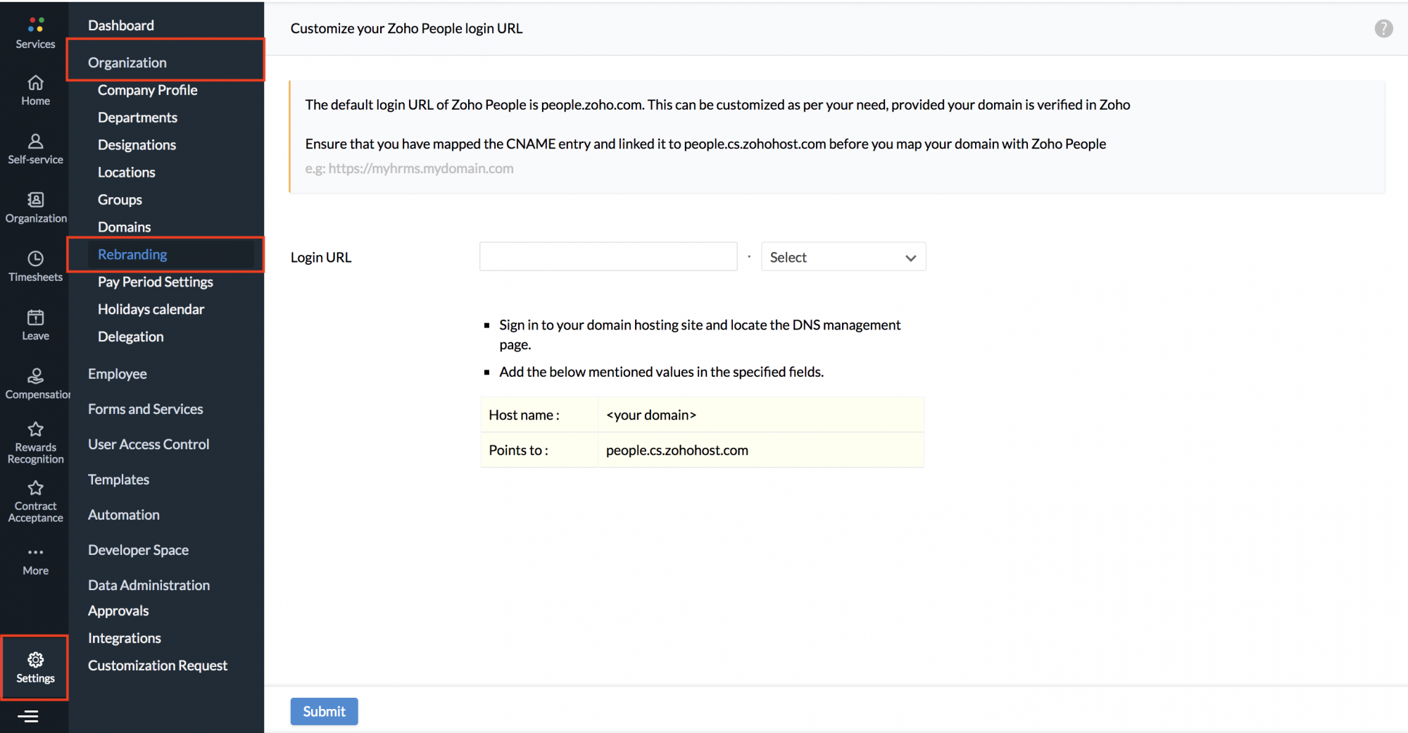 Zoho Org Chart