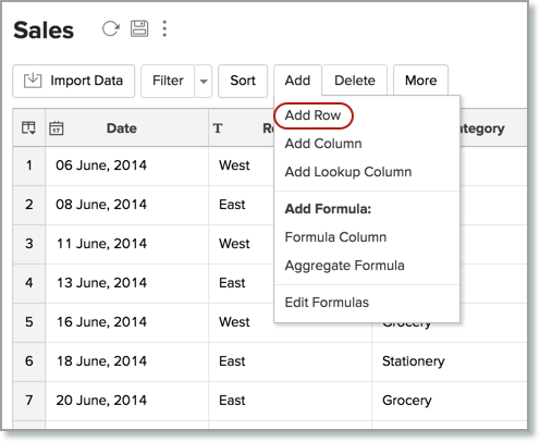 I lost my way Accepted Dignified Add Rows and Columns | Zoho Analytics On-Premise