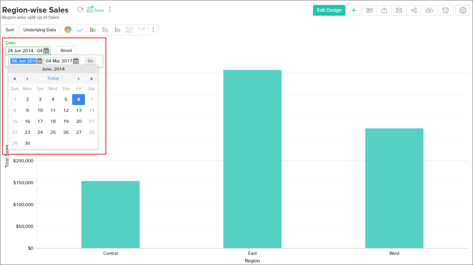 Applying Filter Zoho Analytics OnPremise