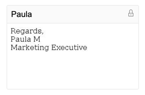 Admin-assigned email signature